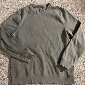 Hurley Crew Neck Sweatshirt in Sage Green, Size Medium